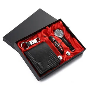 Men's Gift Set Wallet Bracelet Watch