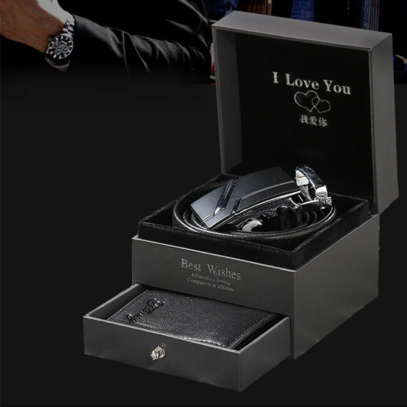 Men's Leather Belt Wallet Gift Men's Leather Belt Wallet Gift