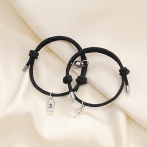 Magnet Attracts Couple Goals Bracelet