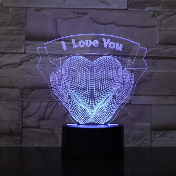 I Love You 3D Night Light