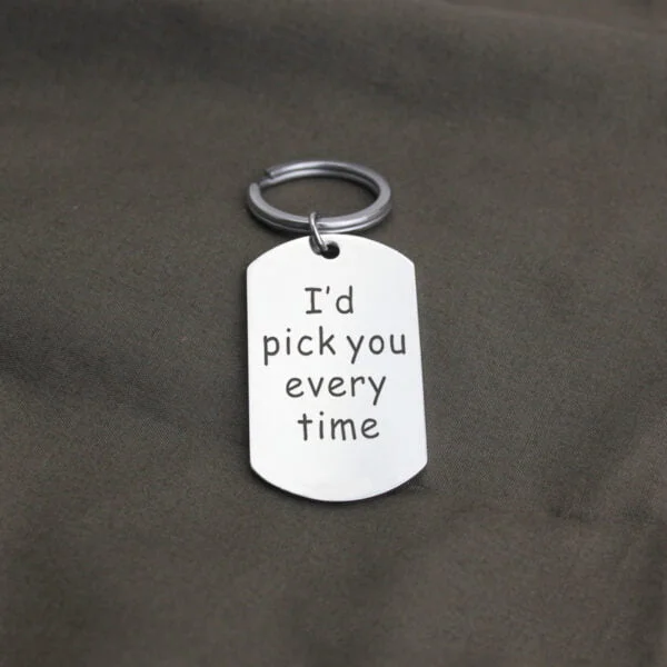 Personalized Keychain With Photo And Text