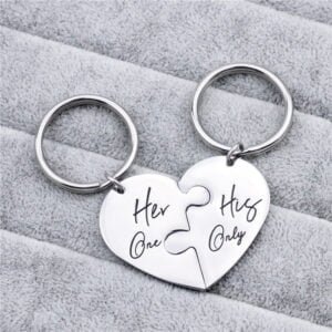 Couple Goals Heart Keychain