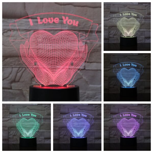 I Love You 3D Night Light