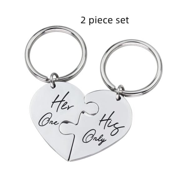 Couple Goals Heart Keychain