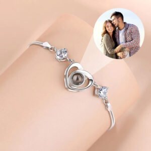 Women's S925 Silver Bracelet With Photo