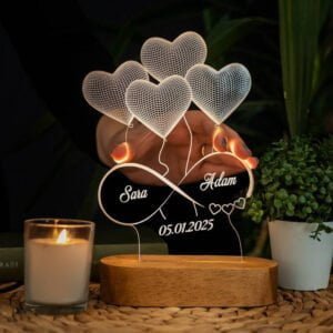 Personalized Night Light With Names and Date