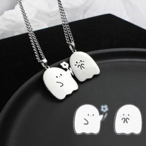 Little Ghost Pair Necklace Couple Goals