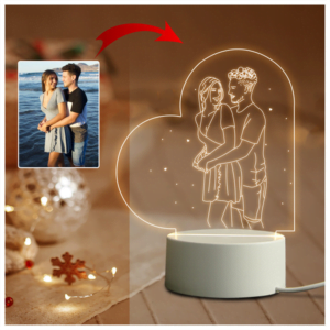 3D Heart Photo Night Light