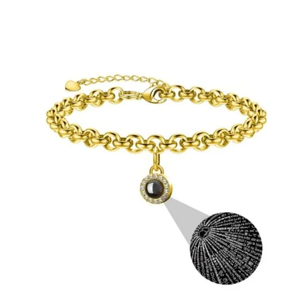 Diamond Projection Photo Bracelet