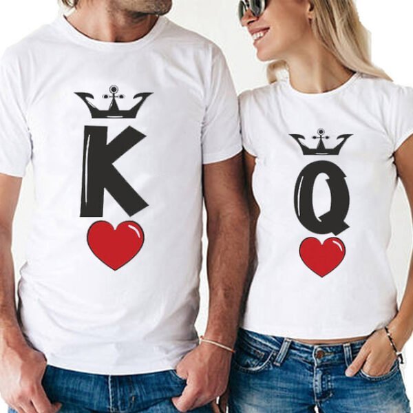 Couple Golas Suit T-shirt King and Queen