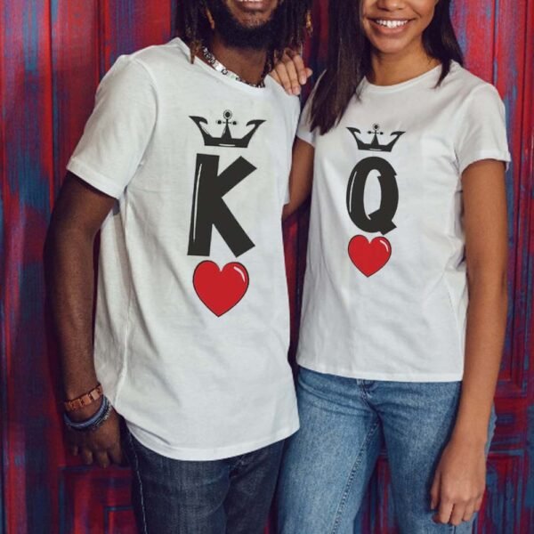 Couple Golas Suit T-shirt King and Queen