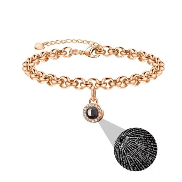 Diamond Projection Photo Bracelet