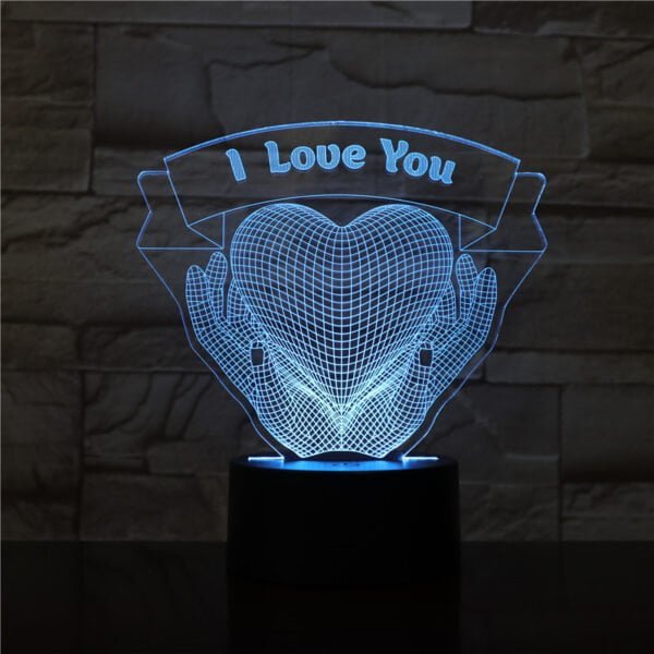 I Love You 3D Night Light