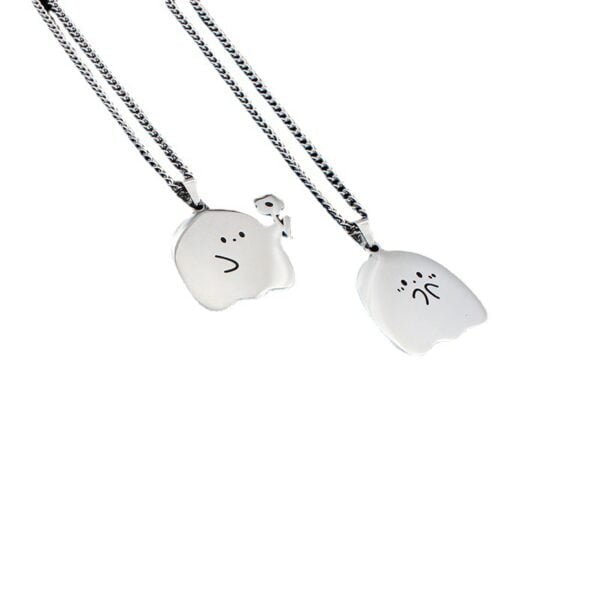 Little Ghost Pair Necklace Couple Goals