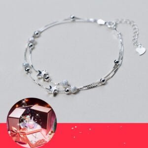 Premium Flower Gift Box With Star Bracalet