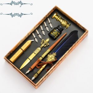 Retro Feather Pen Set