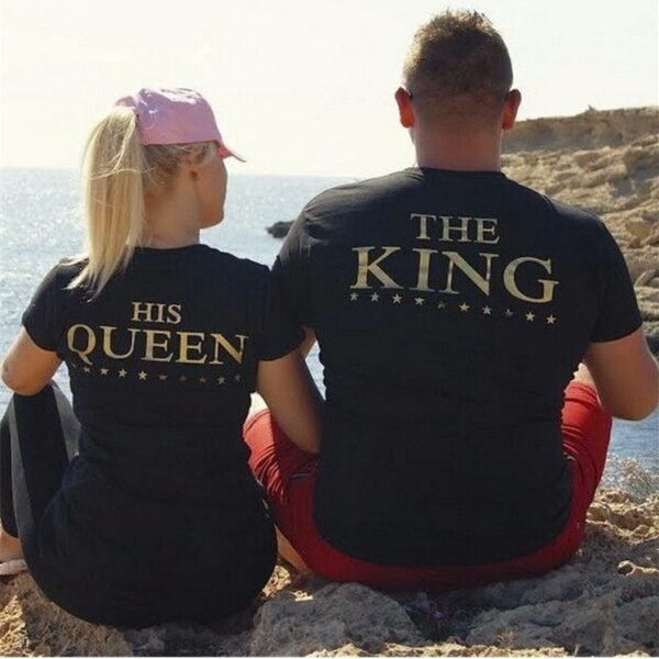 the king his queen t-shirts