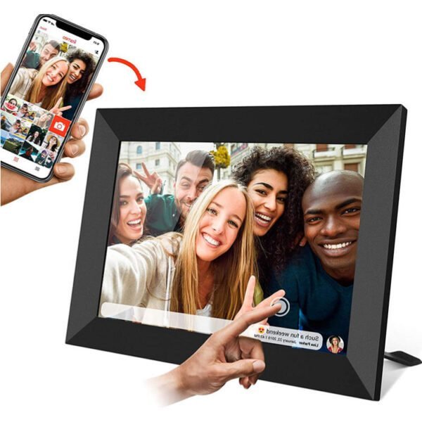 Touch screen digital picture shop frame